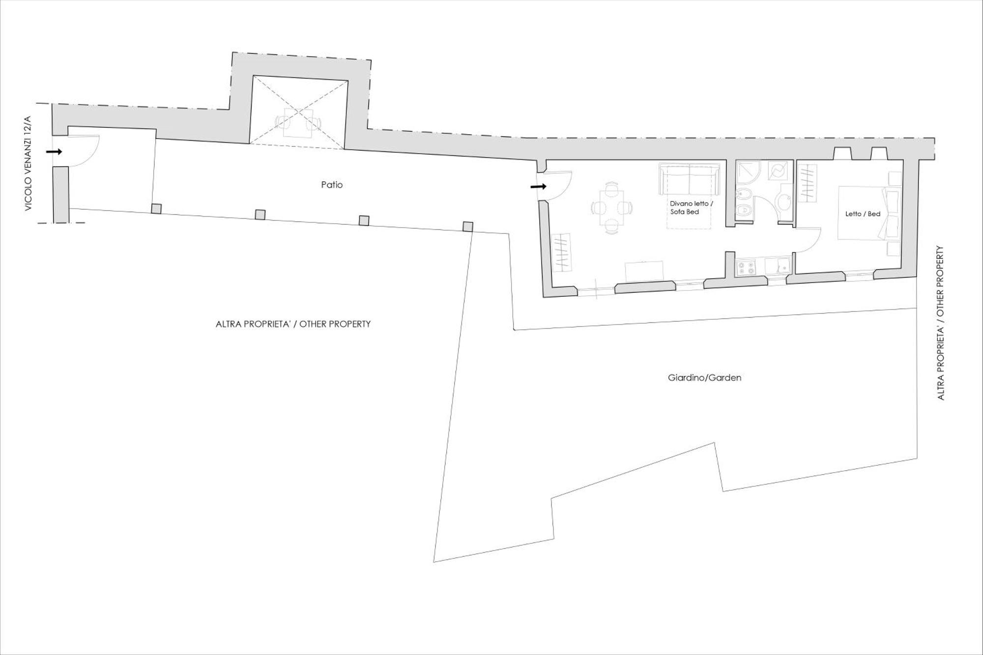 Rustic House, Con Patio E Giardino, Centro *